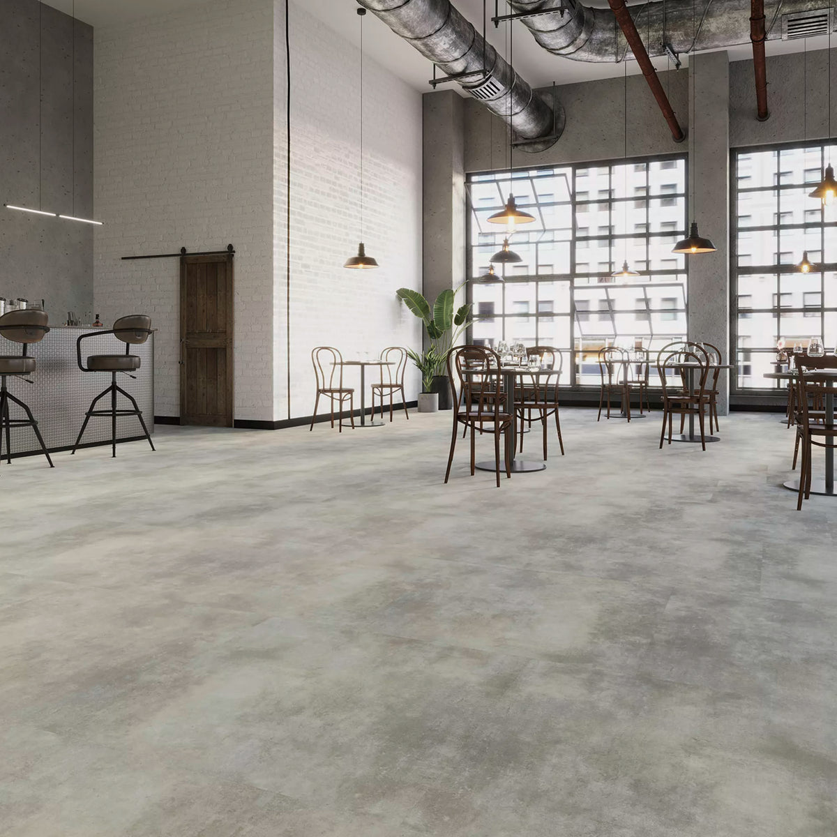 JOKA DESIGN 555 Click 607 Industrial concrete light – Raumbild
