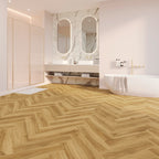 JOKA 555 Evolut Fischgrat Kleben 5103 Amber Oak Raumansicht