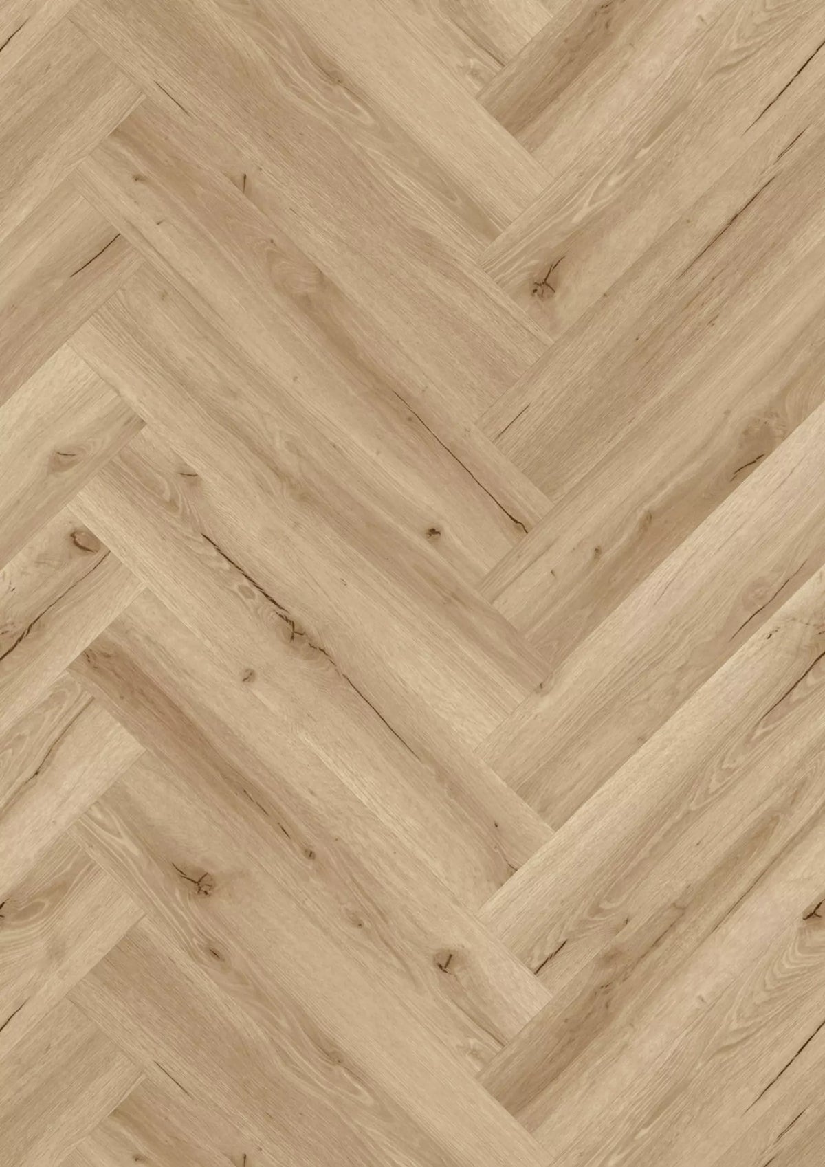 JOKA DESIGN 555 Wooden Styles Herringbone Click 702H Oak Cream EIR – Fischgrät-Dekoransicht