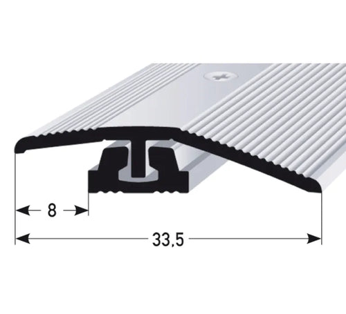Cavum Anpassungsprofil für Klick-Designböden, Aufbauhöhe 4–7 mm – Herstellerabbildung der Profilform